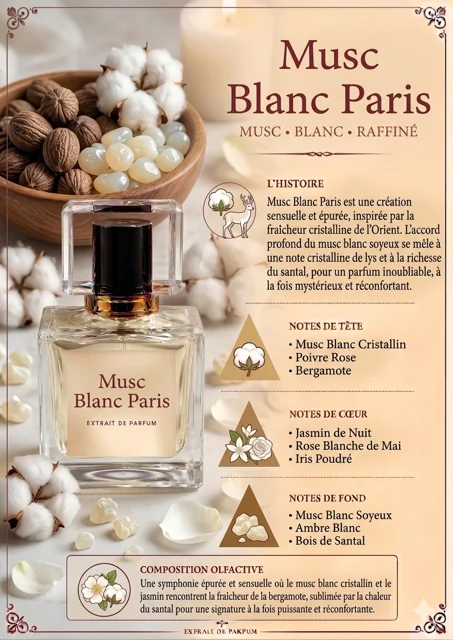 Musc Blanc Paris — détail
